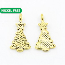 Tree Charm - Gold Tone Pack of 2